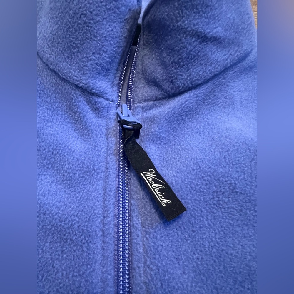 Woolrich Vest Purple Fleece Zip Up Women’s Size Large L Ultra Violet Warm Layers - Picture 3 of 7